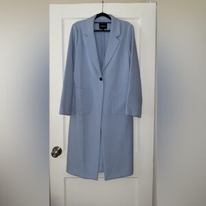Express Longline Light Blue Coat